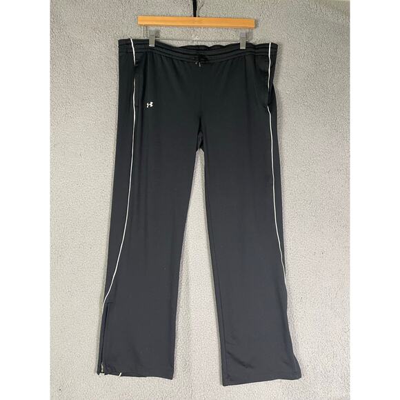 Under Armour Track Pants Men’s Small Black Stretch Lined Joggers Athletic Wear - Picture 3 of 8